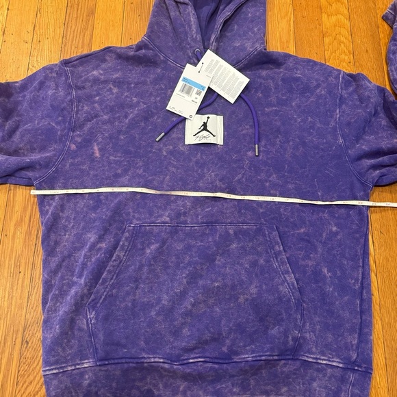 Jordan Men Hoodie Purple Medium Hooded Sweatshirt - Picture 6 of 10